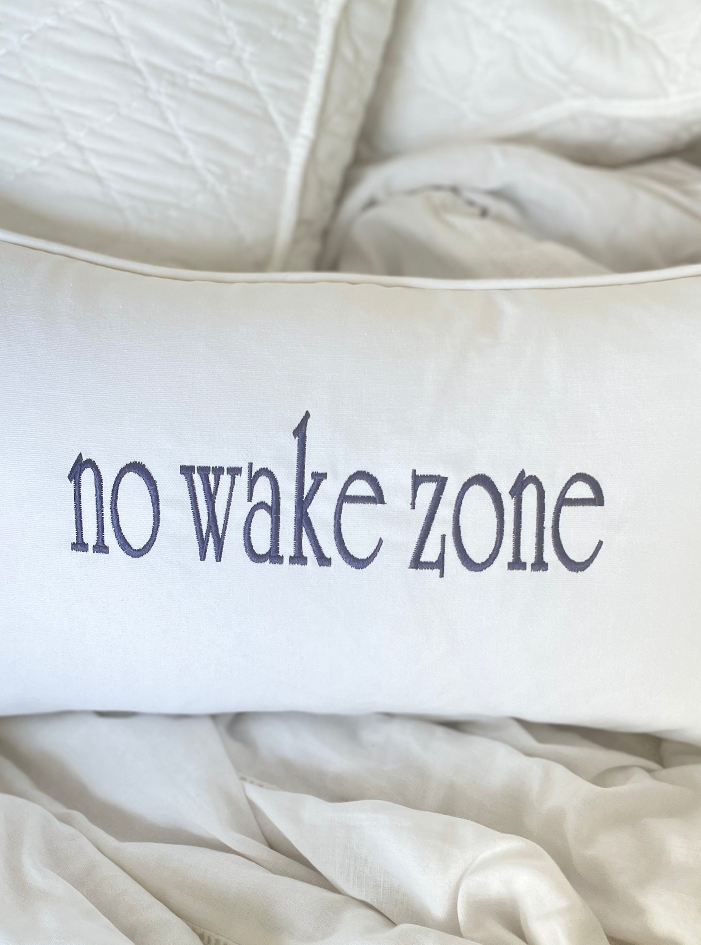 No Wake Zone Pillow