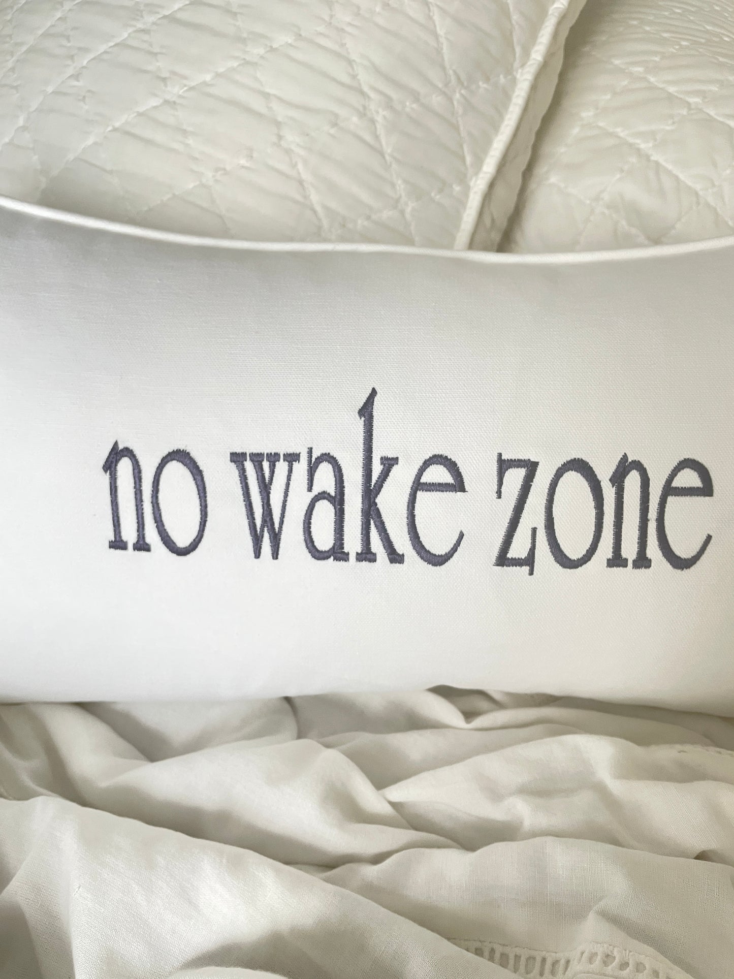 No Wake Zone Pillow