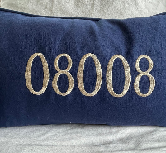 Zip Code Pillow 08008